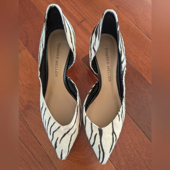 Tamara Mellon Zebra Patterned Heels - Picture 2 of 12
